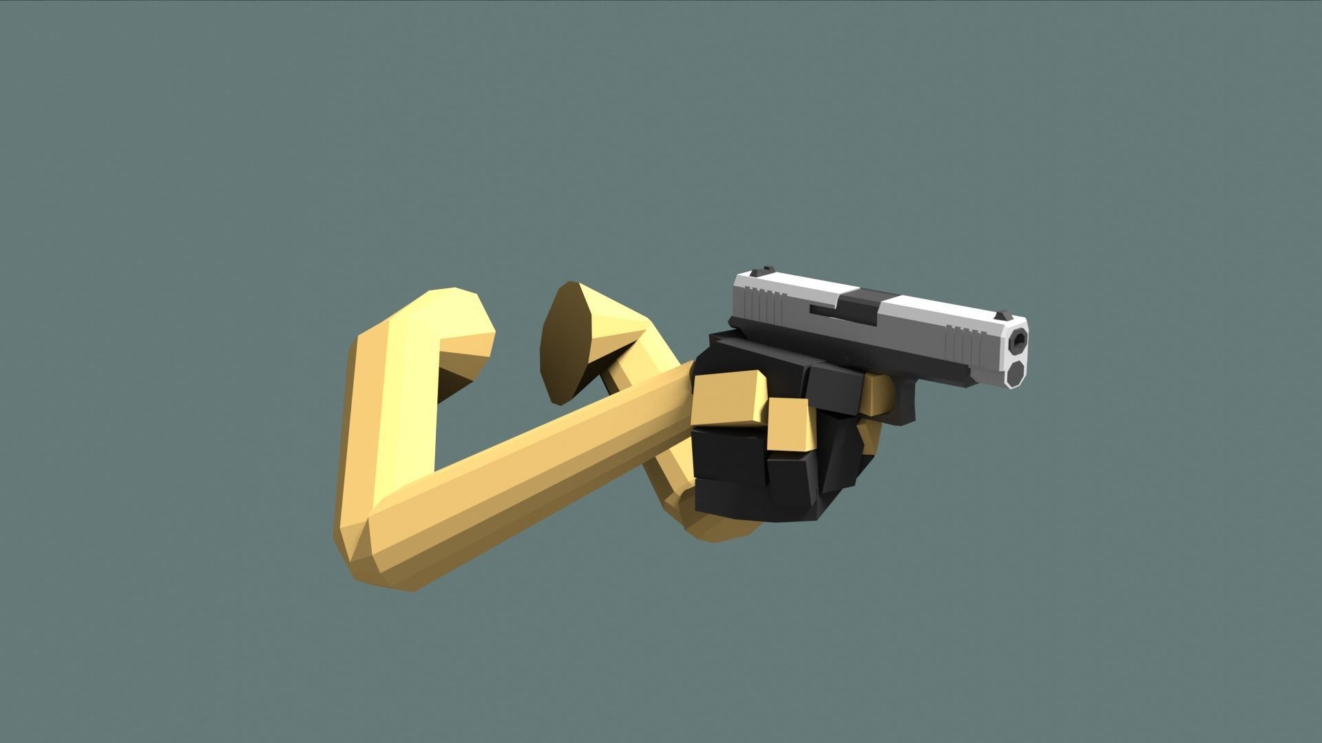 Low Poly FPS Starter Kit Low-poly 3D model_2