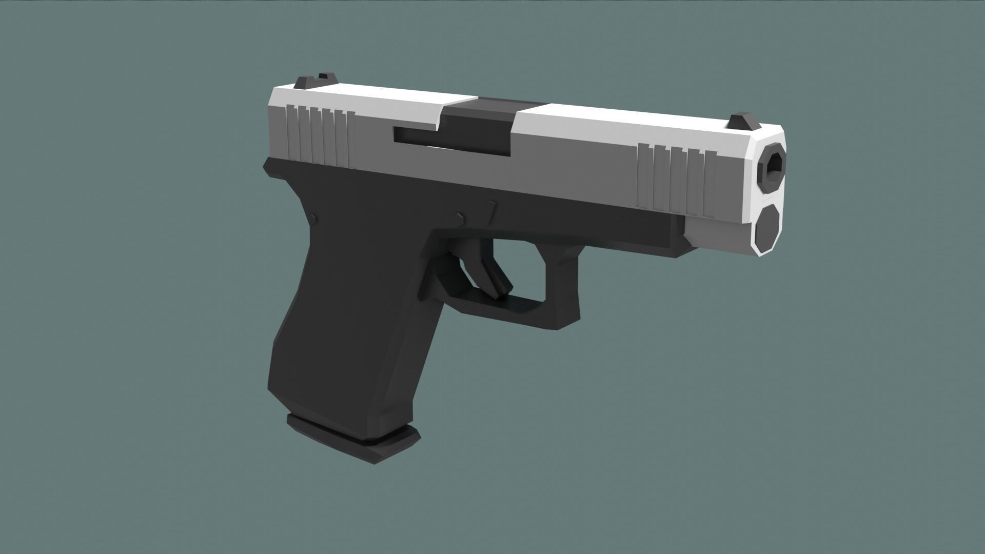 Low Poly FPS Starter Kit Low-poly 3D model_5