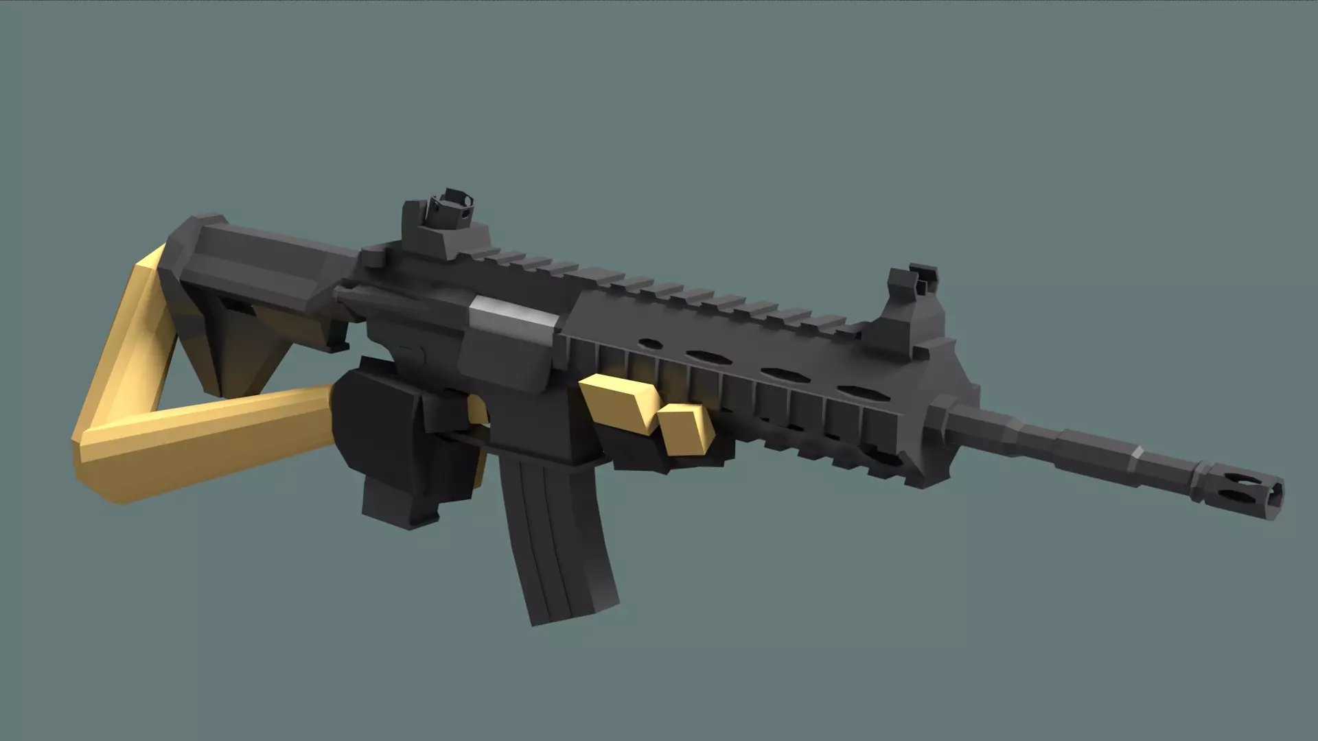 Low Poly FPS Starter Kit Low-poly 3D model_0