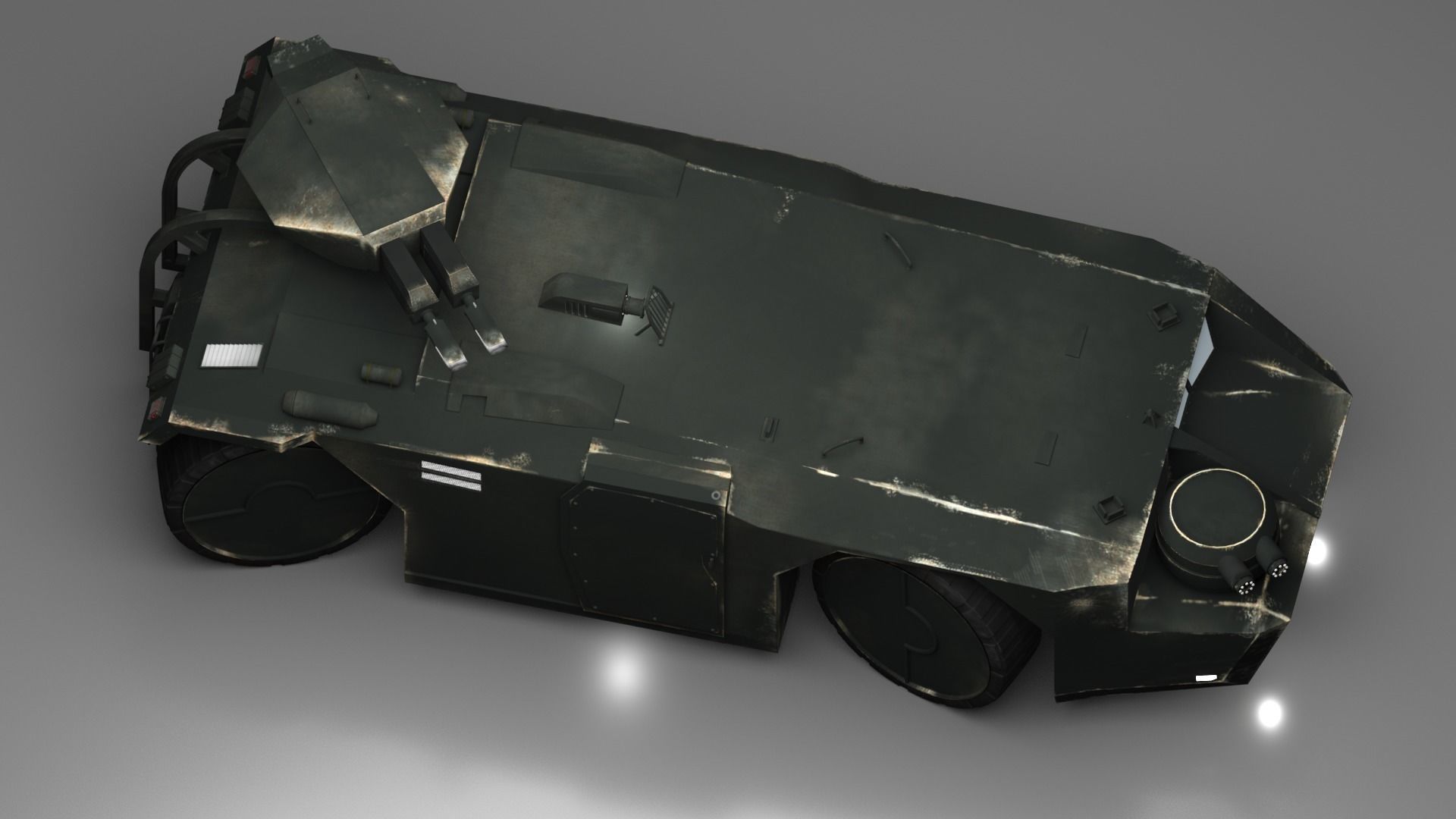 Aliens USMC APC Free 3D model_7