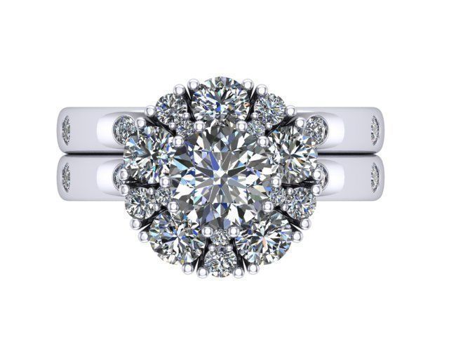 Flower Ring  3D print model_4