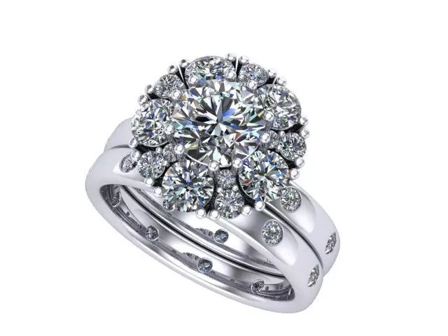 Flower Ring  3D print model_0