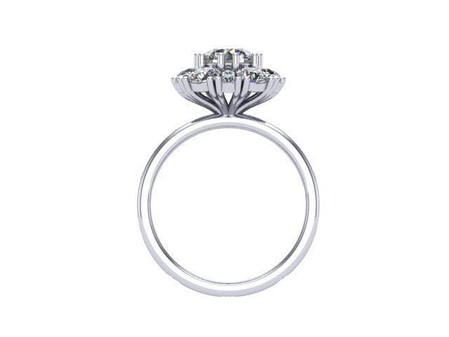 Flower Ring  3D print model_2