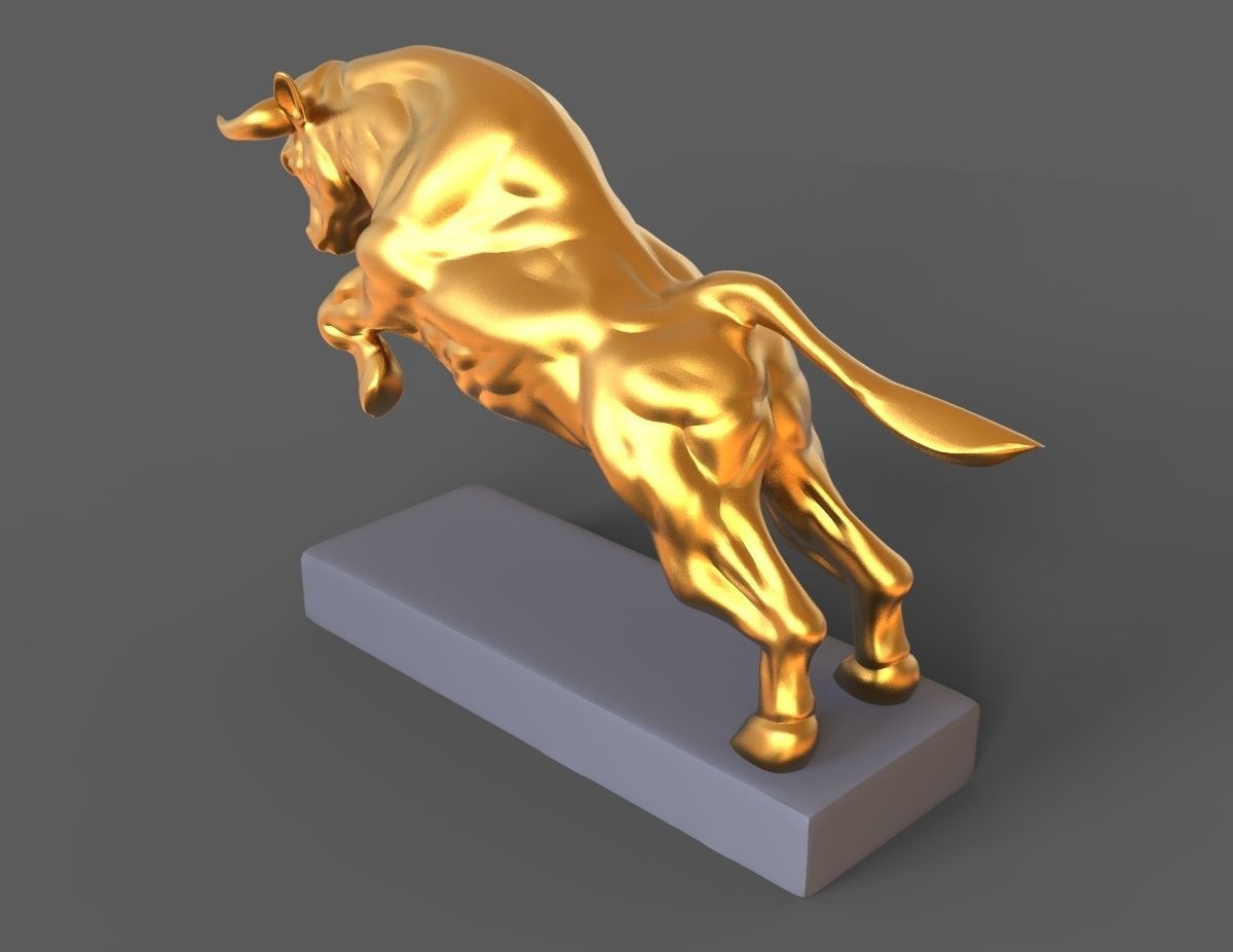 Angry bull 3D print model_6