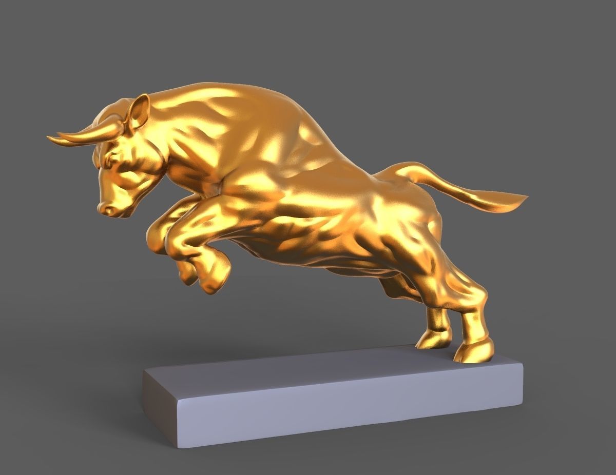 Angry bull 3D print model_4