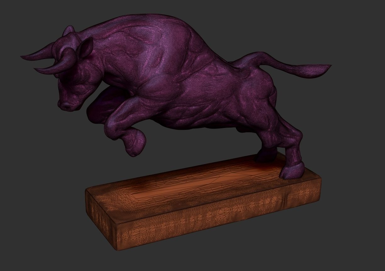 Angry bull 3D print model_12