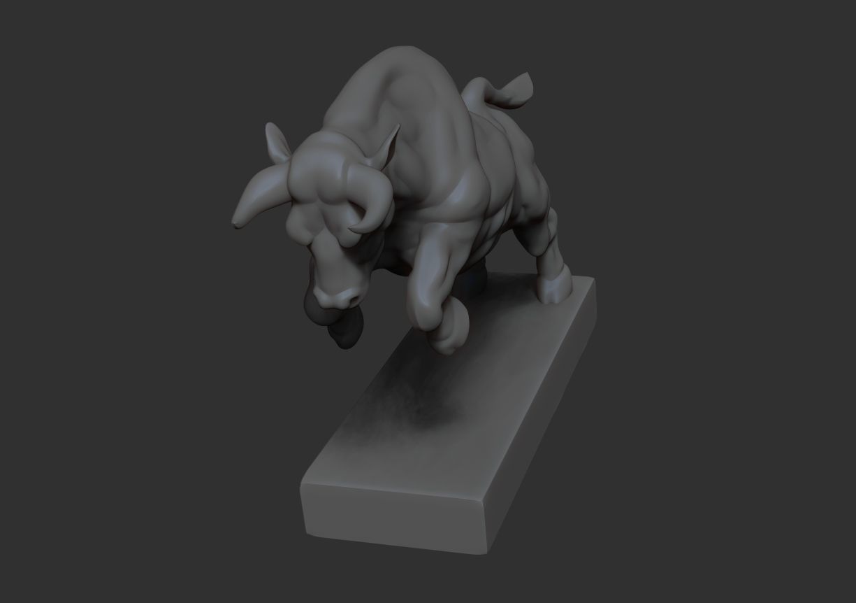 Angry bull 3D print model_11
