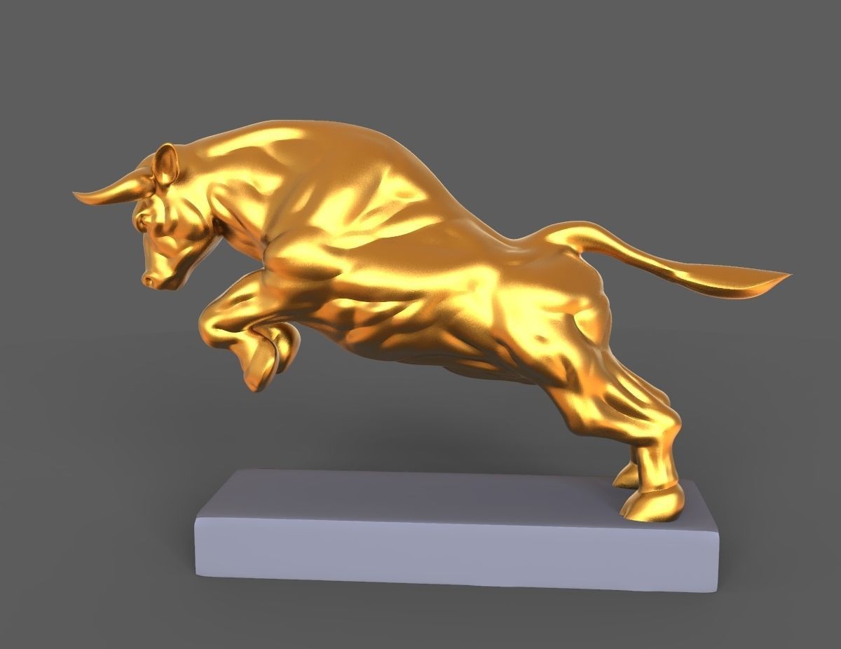 Angry bull 3D print model_5