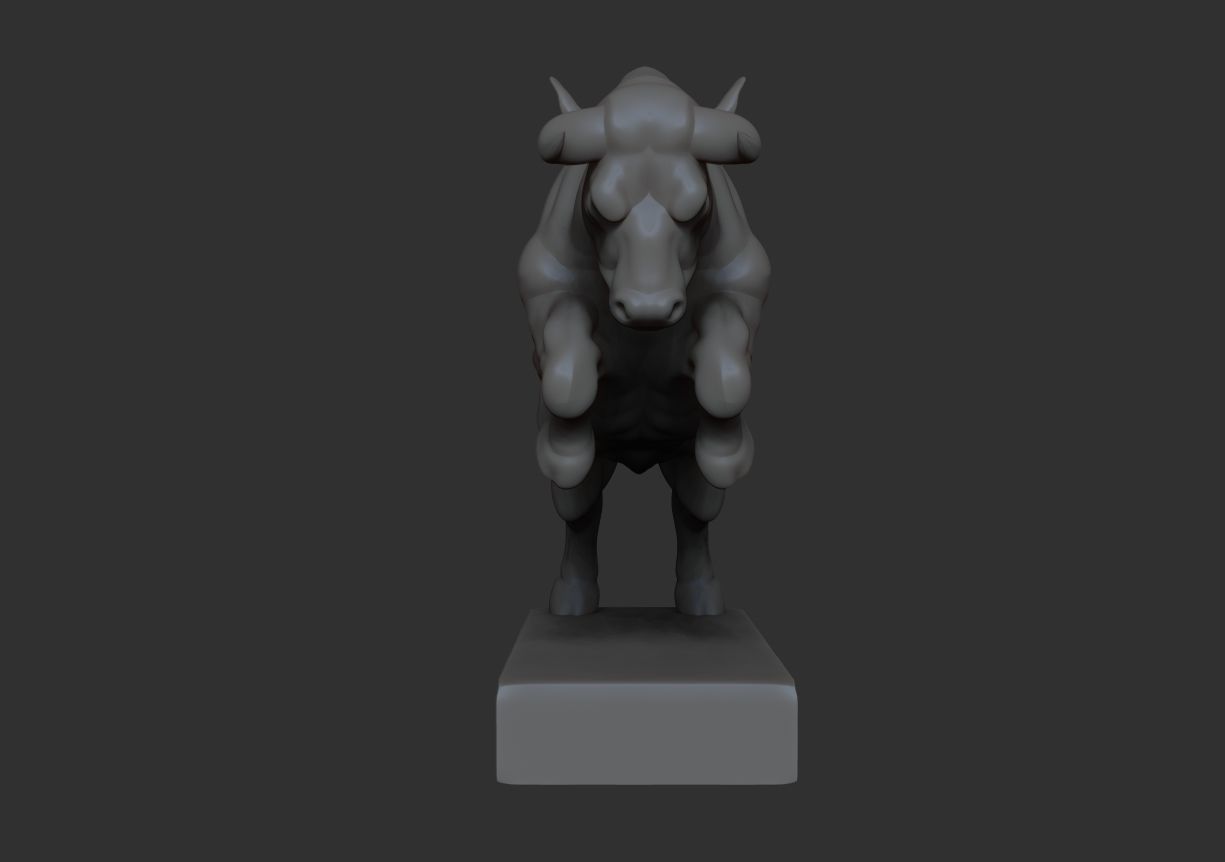 Angry bull 3D print model_10