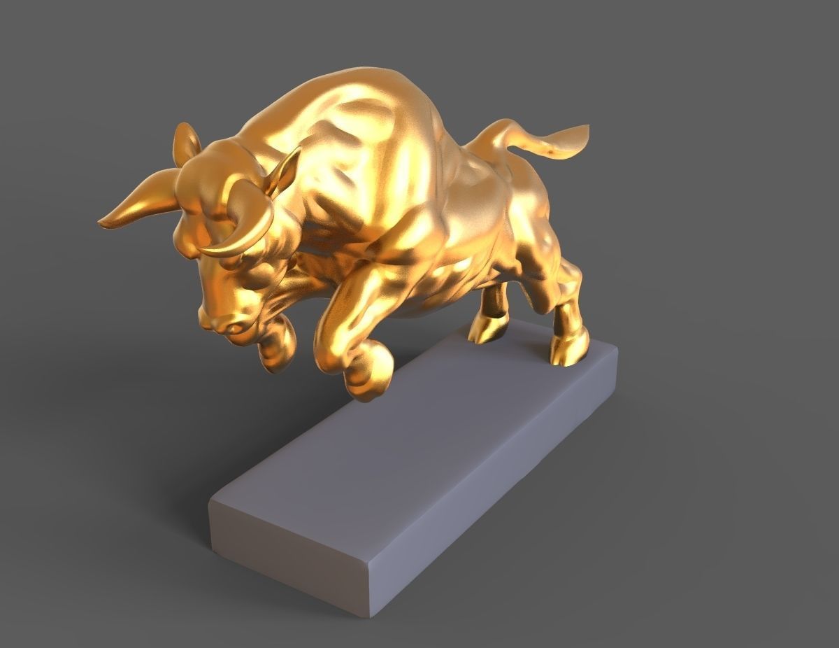 Angry bull 3D print model_7