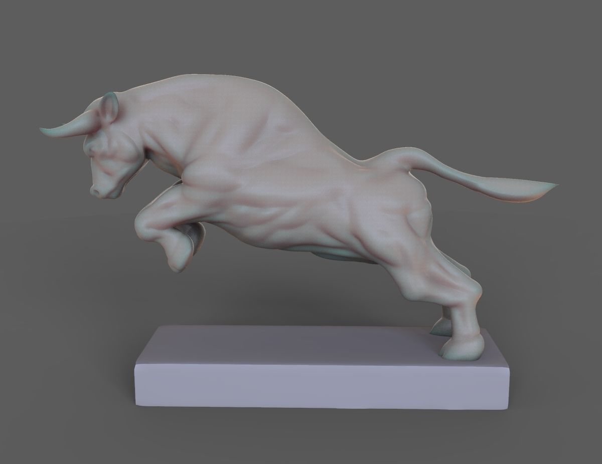 Angry bull 3D print model_1