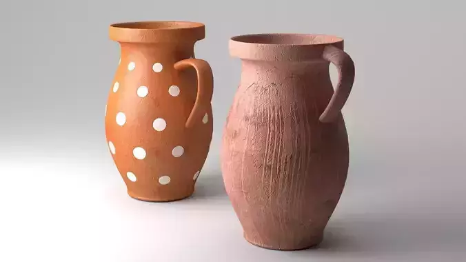 Clay Jugs 3D model