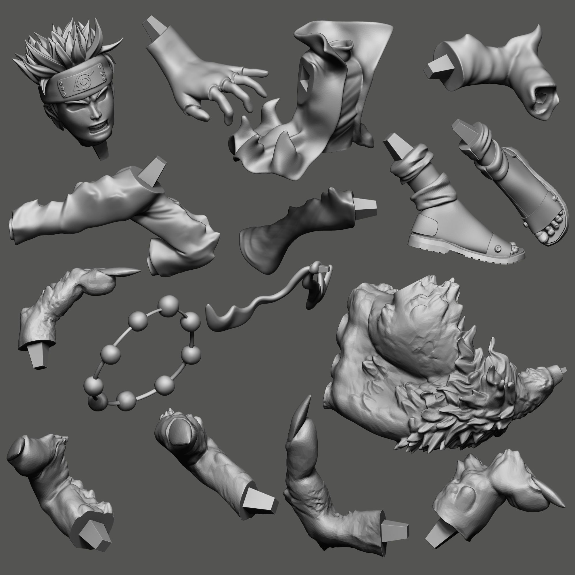 Naruto s Six Paths 3D print model_4