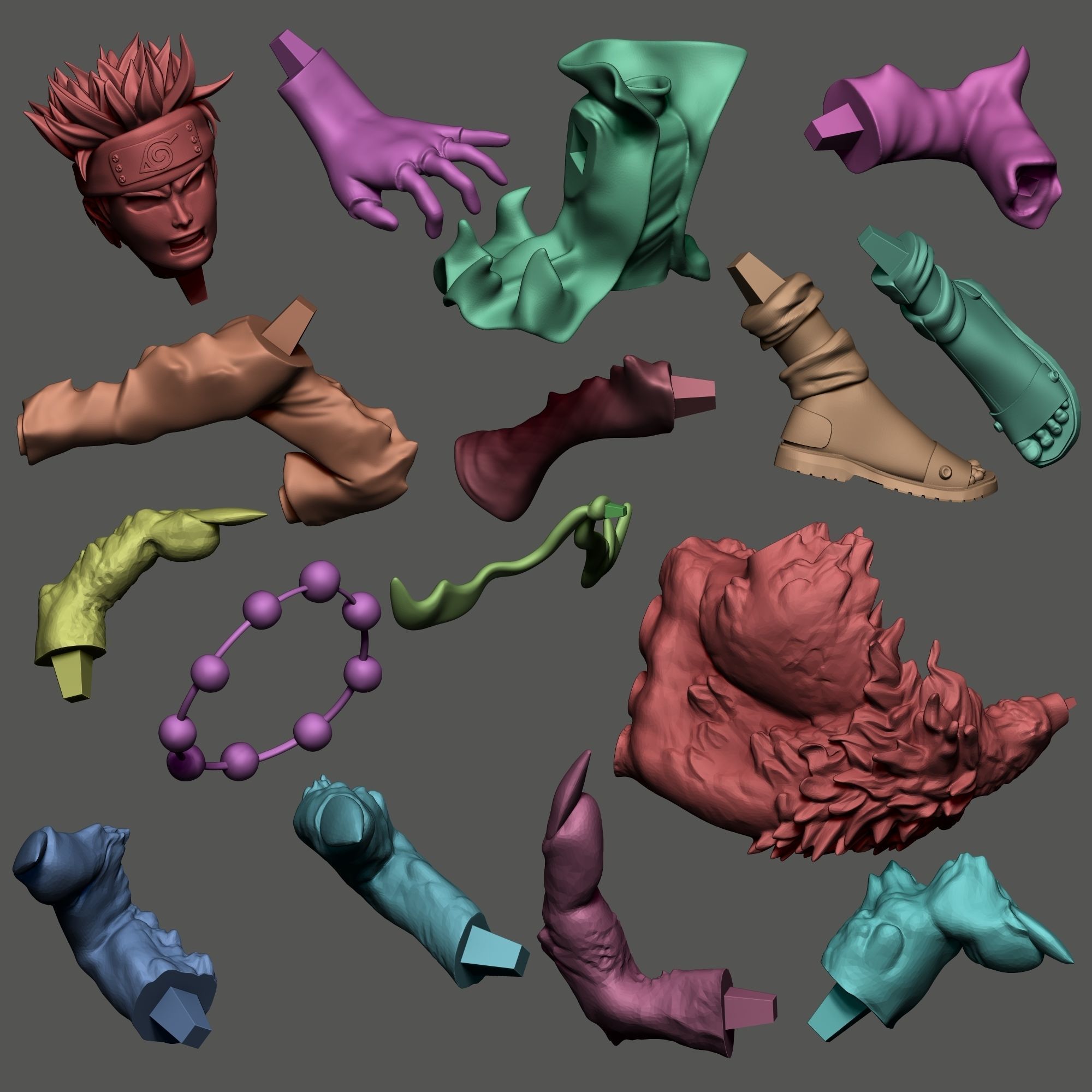 Naruto s Six Paths 3D print model_3