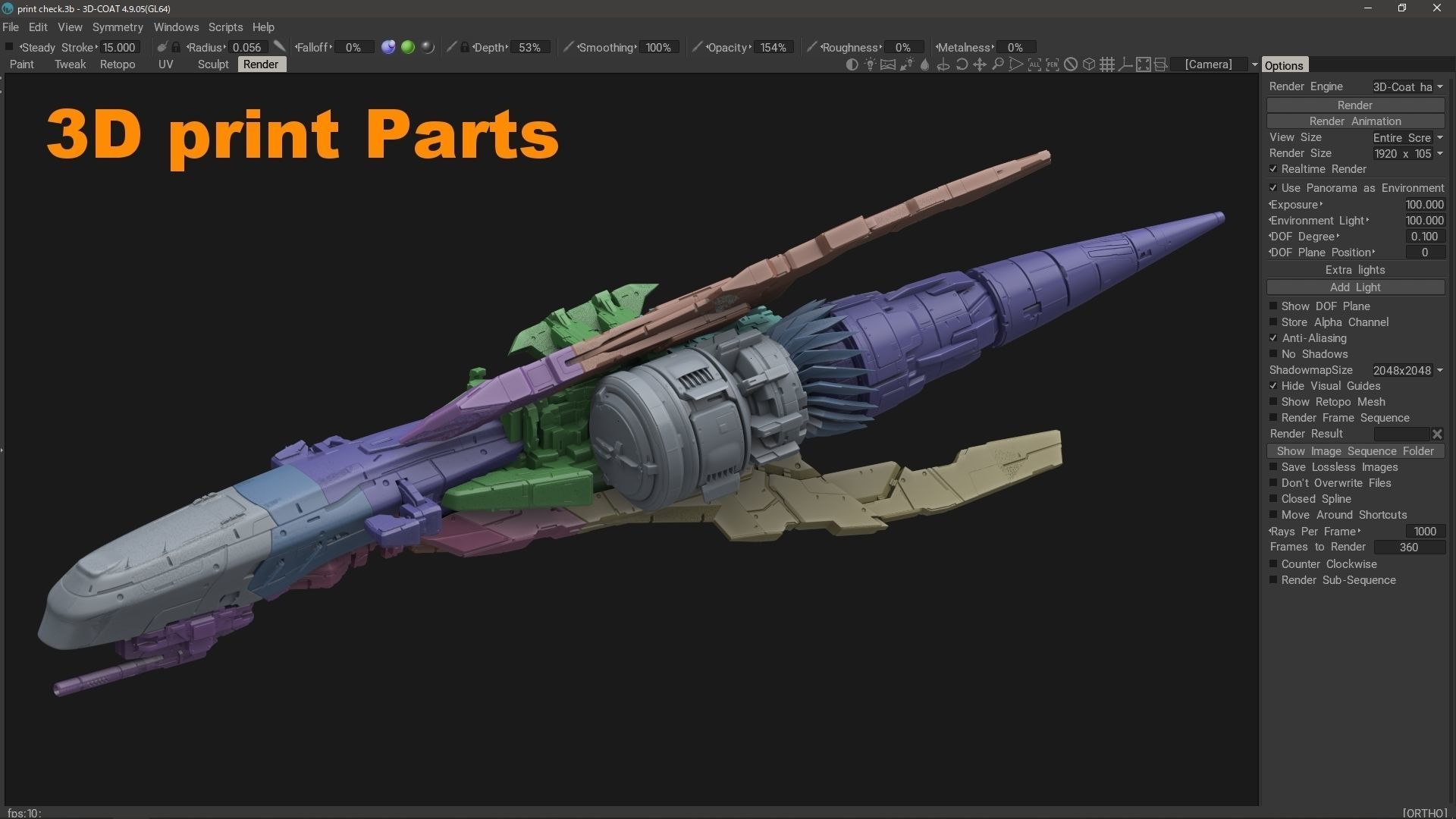 scifi-model534 spaceship 3D model_7