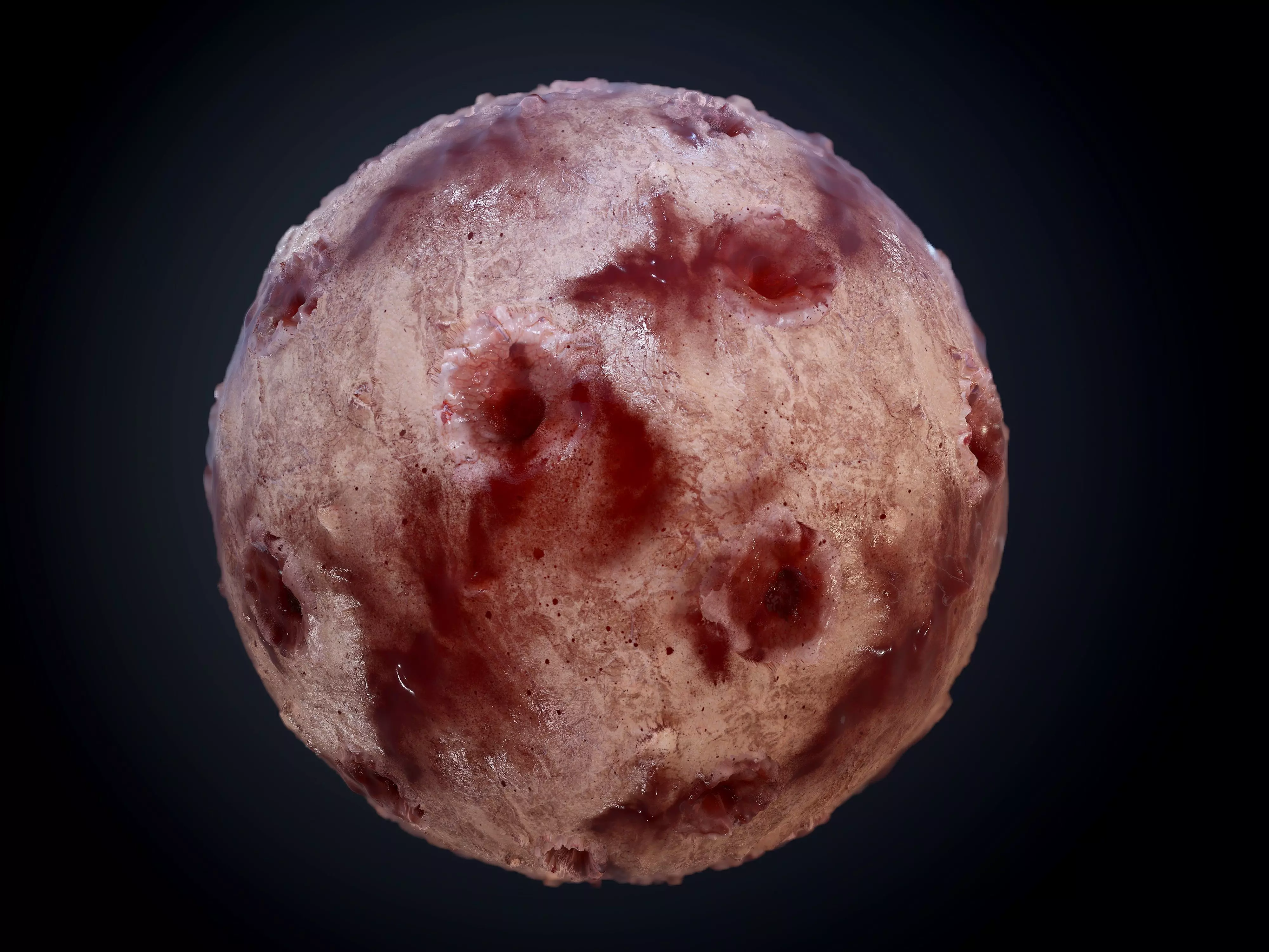 Gore Blood Guts Skin Cuts Seamless PBR Texture 02 Texture_0