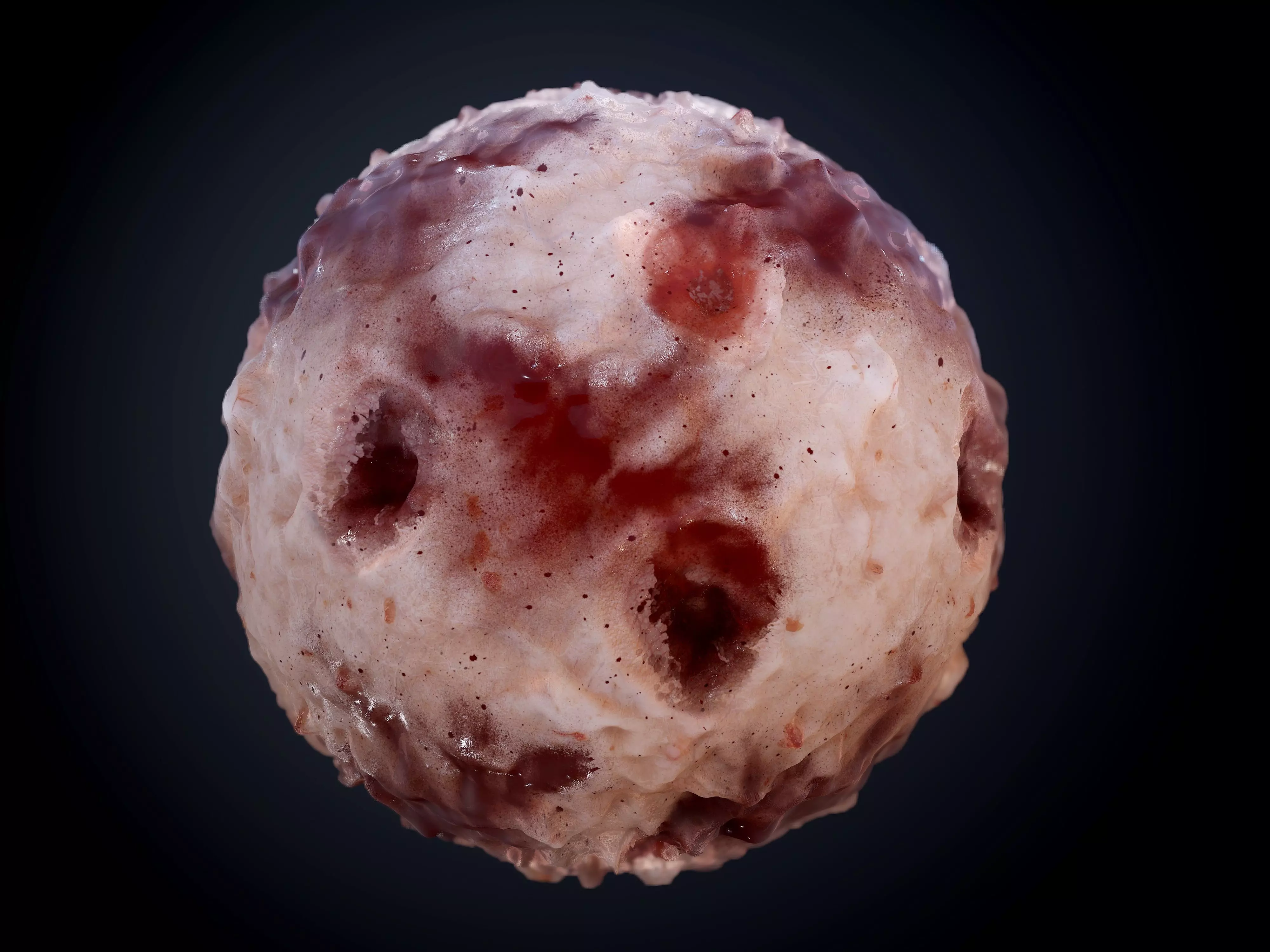 Gore Blood Guts Skin Cuts Seamless PBR Texture 06 Texture_0