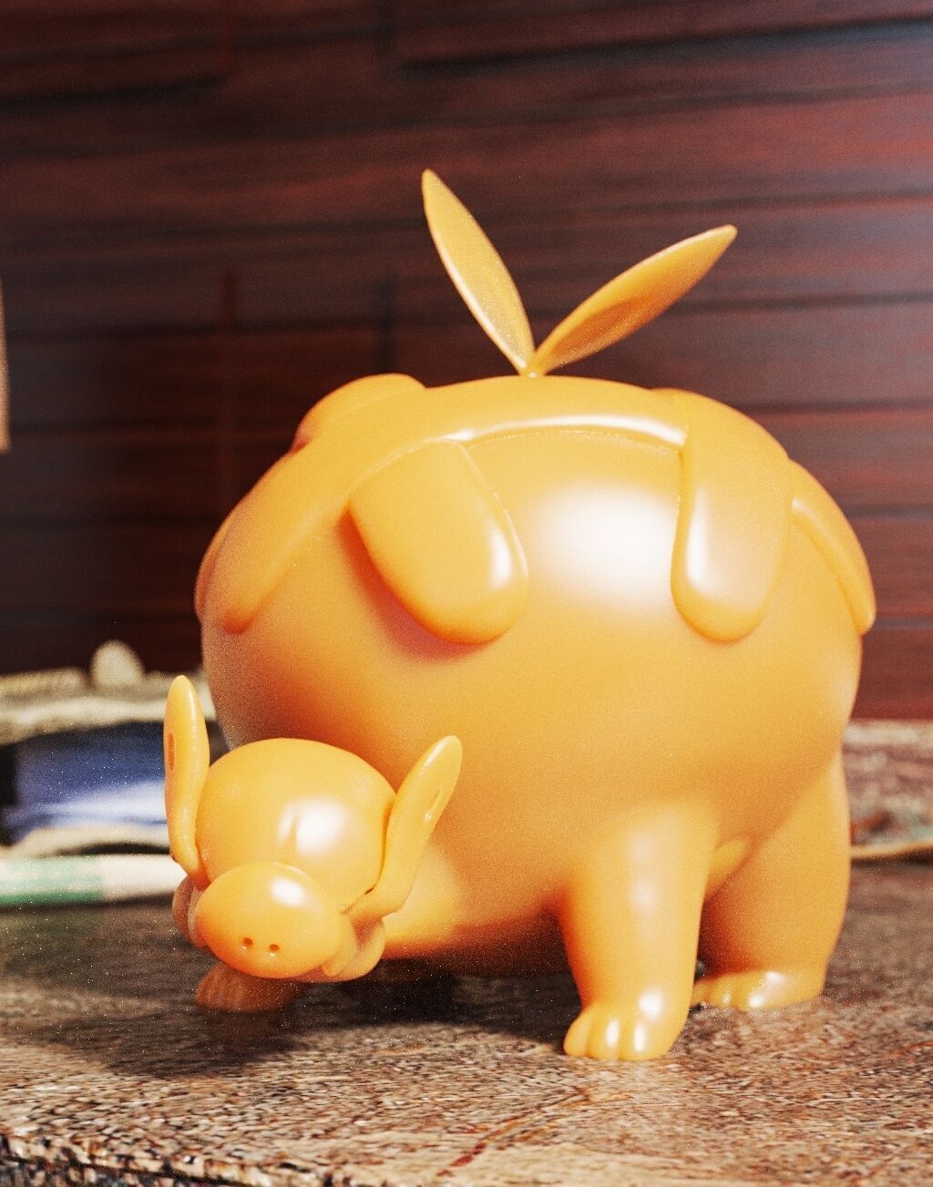 Pokemon Appletun 3D print model_4