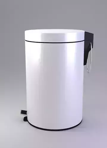 White Pedal Bin
