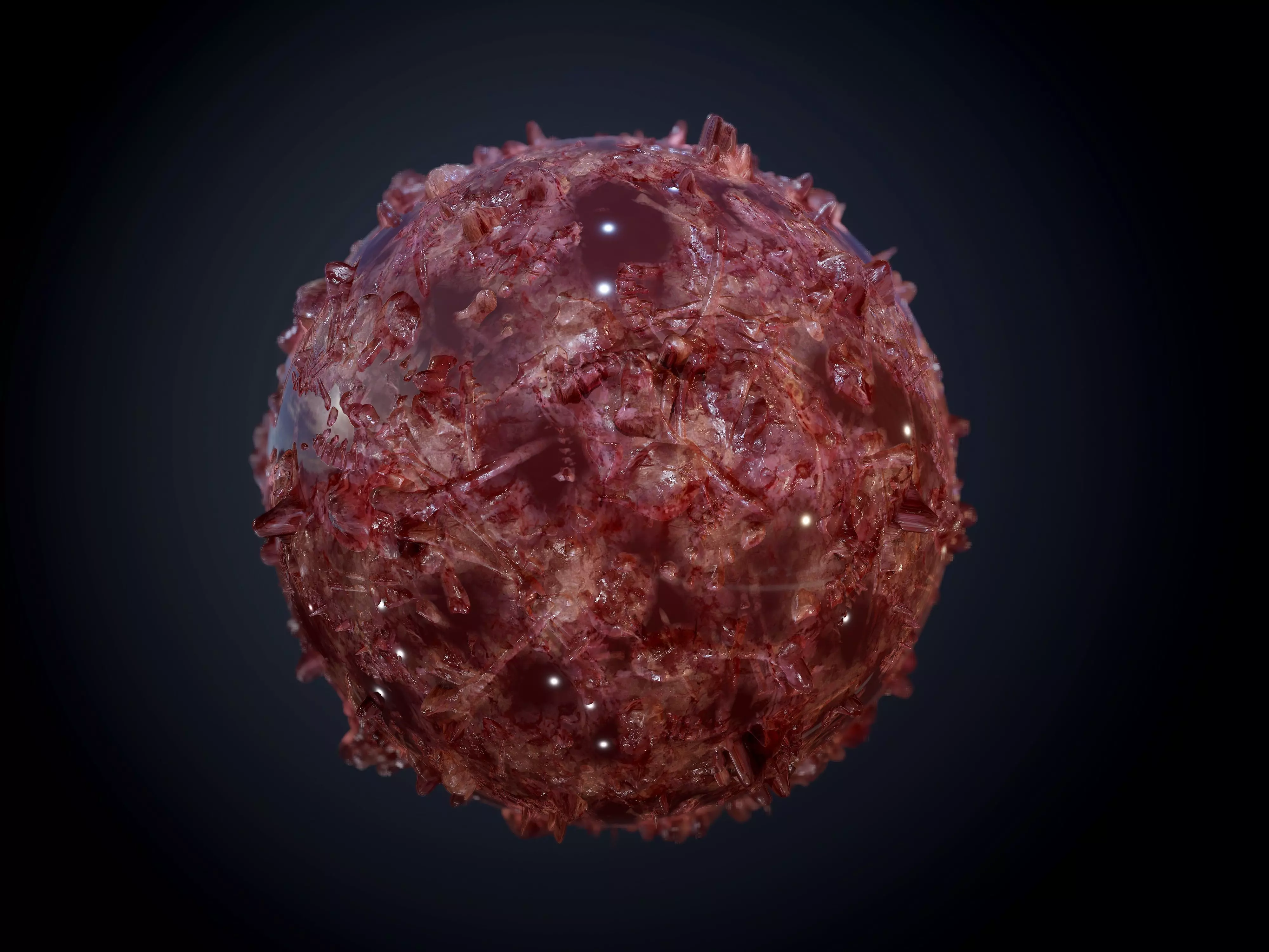 Gore Blood Guts Skin Cuts Seamless PBR Texture 24 Texture_0