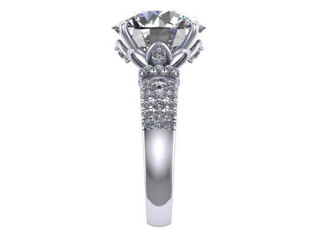 Queen Ring  3D print model_2