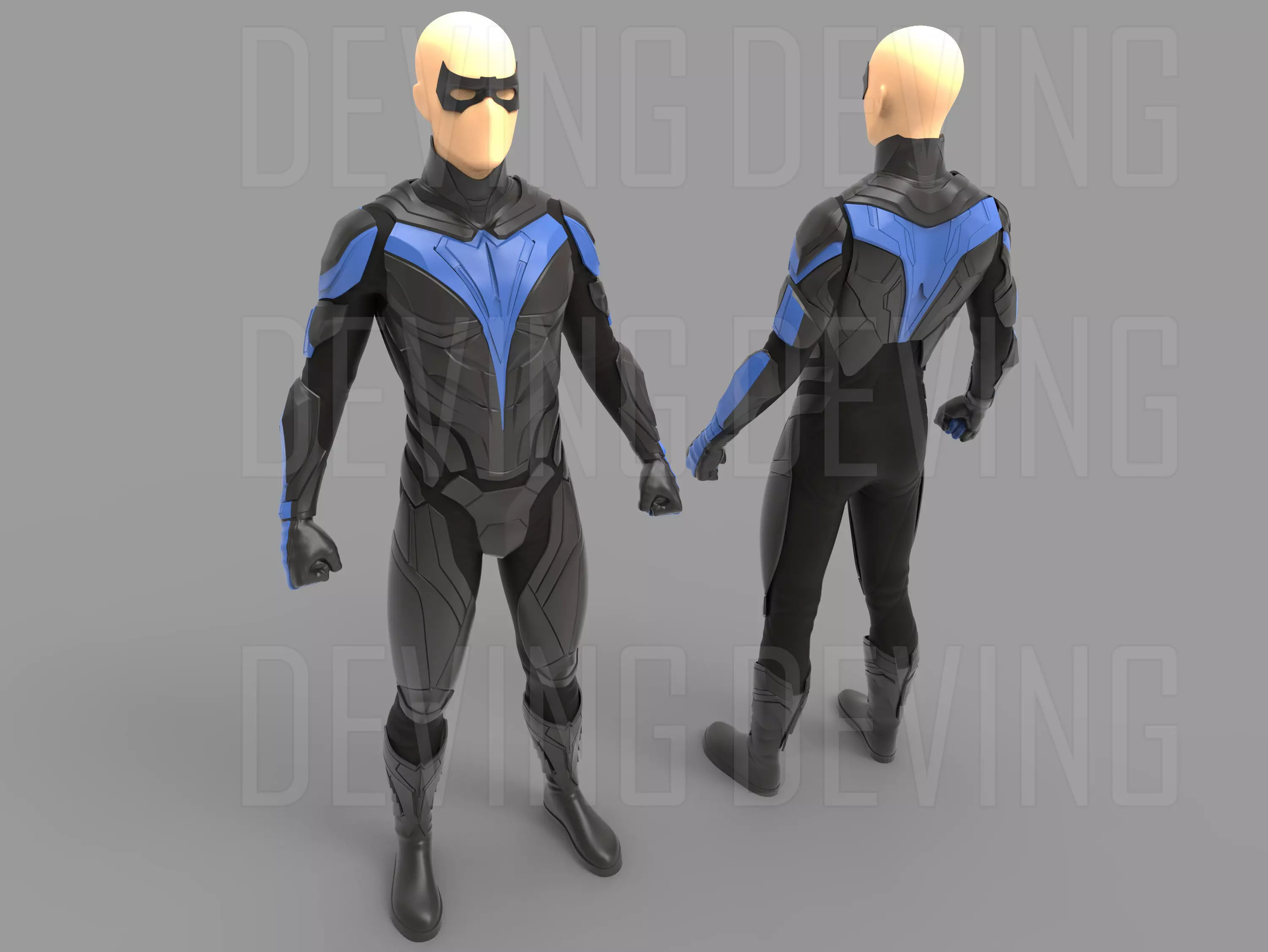 DCU TITANS NIGHTWING ARMOR 3D print model_0