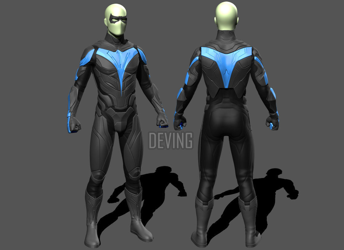 DCU TITANS NIGHTWING ARMOR 3D print model_4