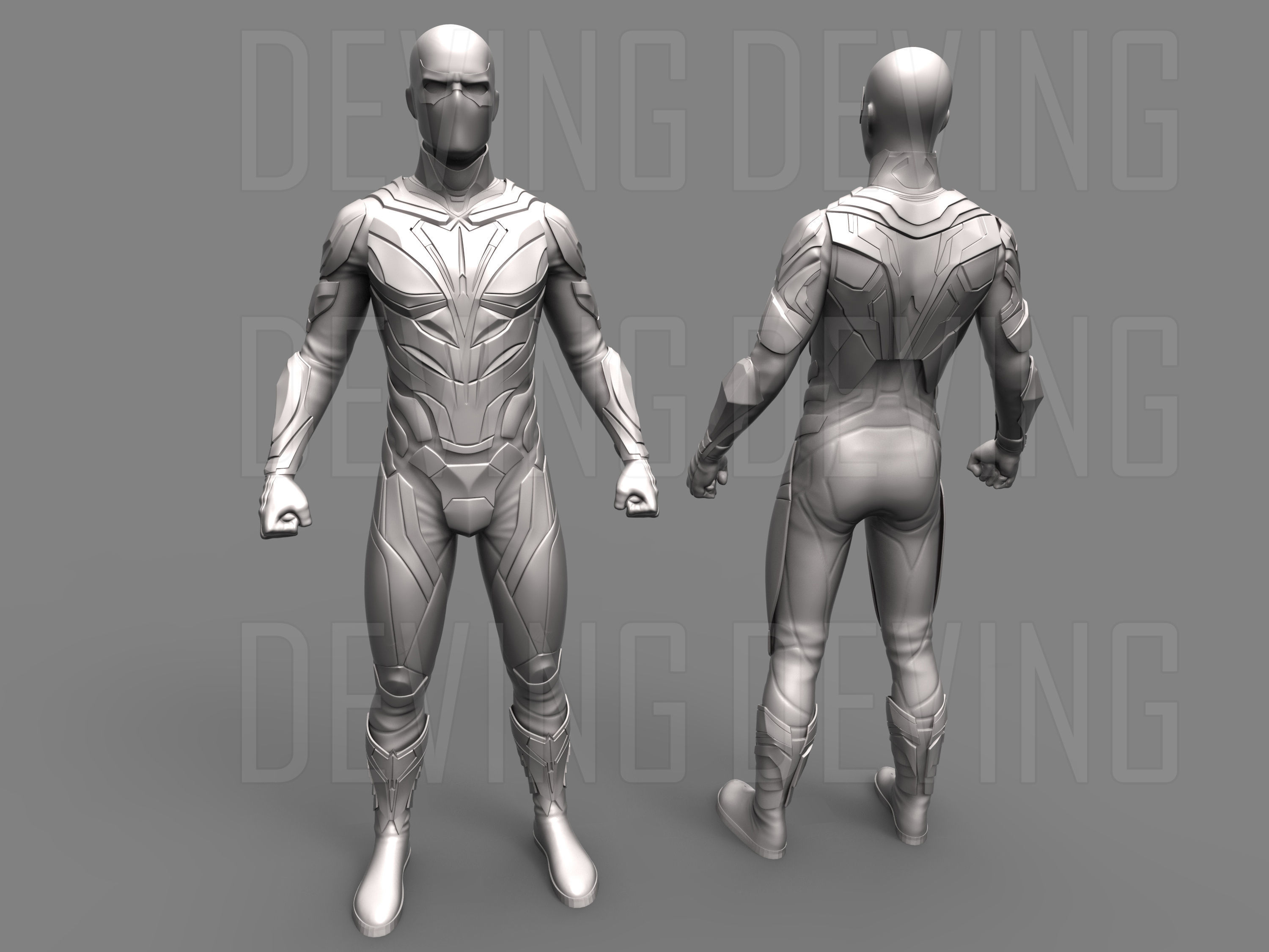 DCU TITANS NIGHTWING ARMOR 3D print model_2