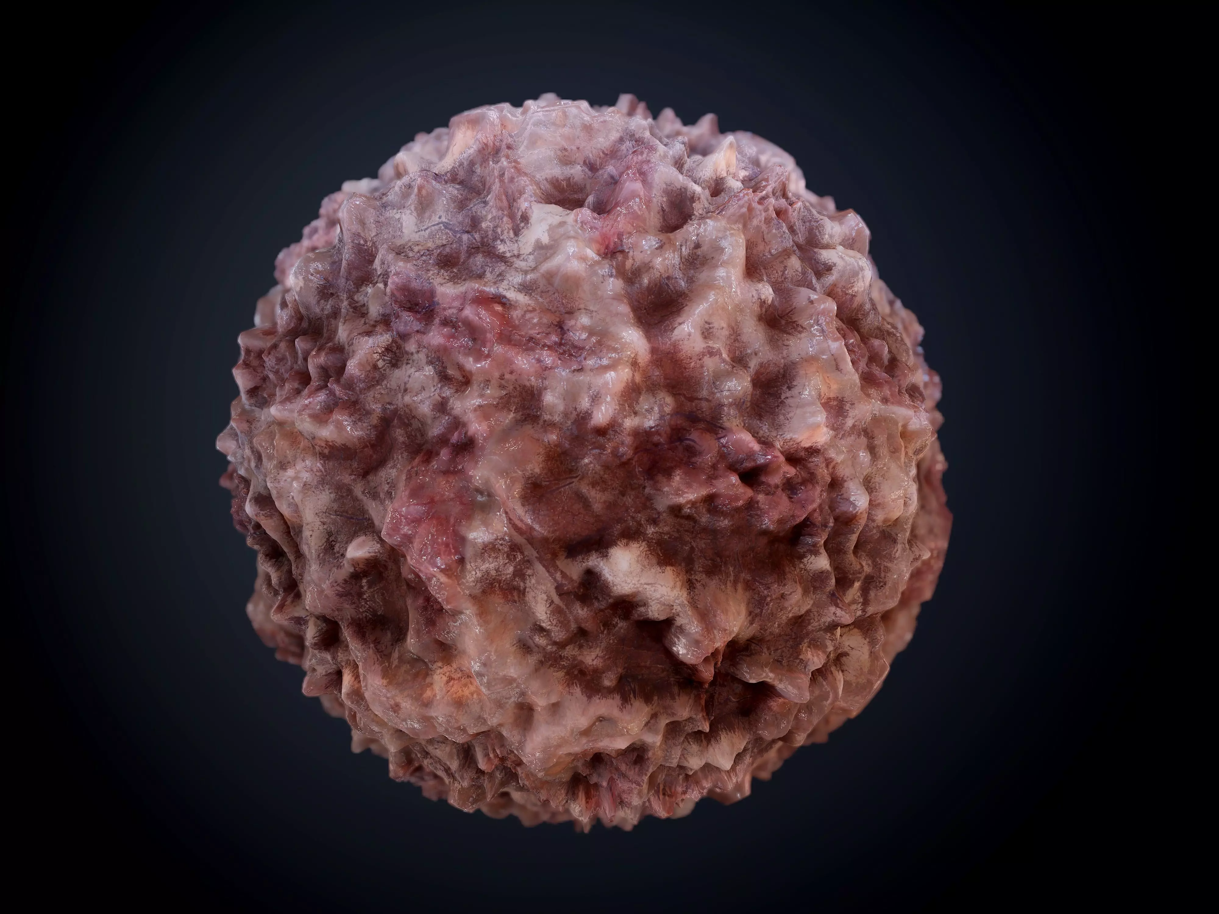 Gore Blood Guts Skin Cuts Seamless PBR Texture 27 Texture_0