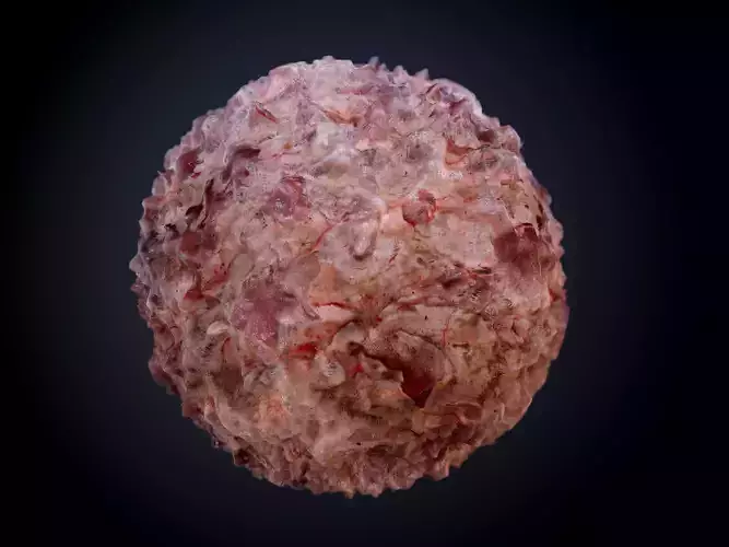 Gore Blood Guts Skin Cuts Seamless PBR Texture 29 Texture