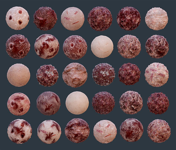 30 Horror Gore Skin Seamless PBR Texture Pack Texture