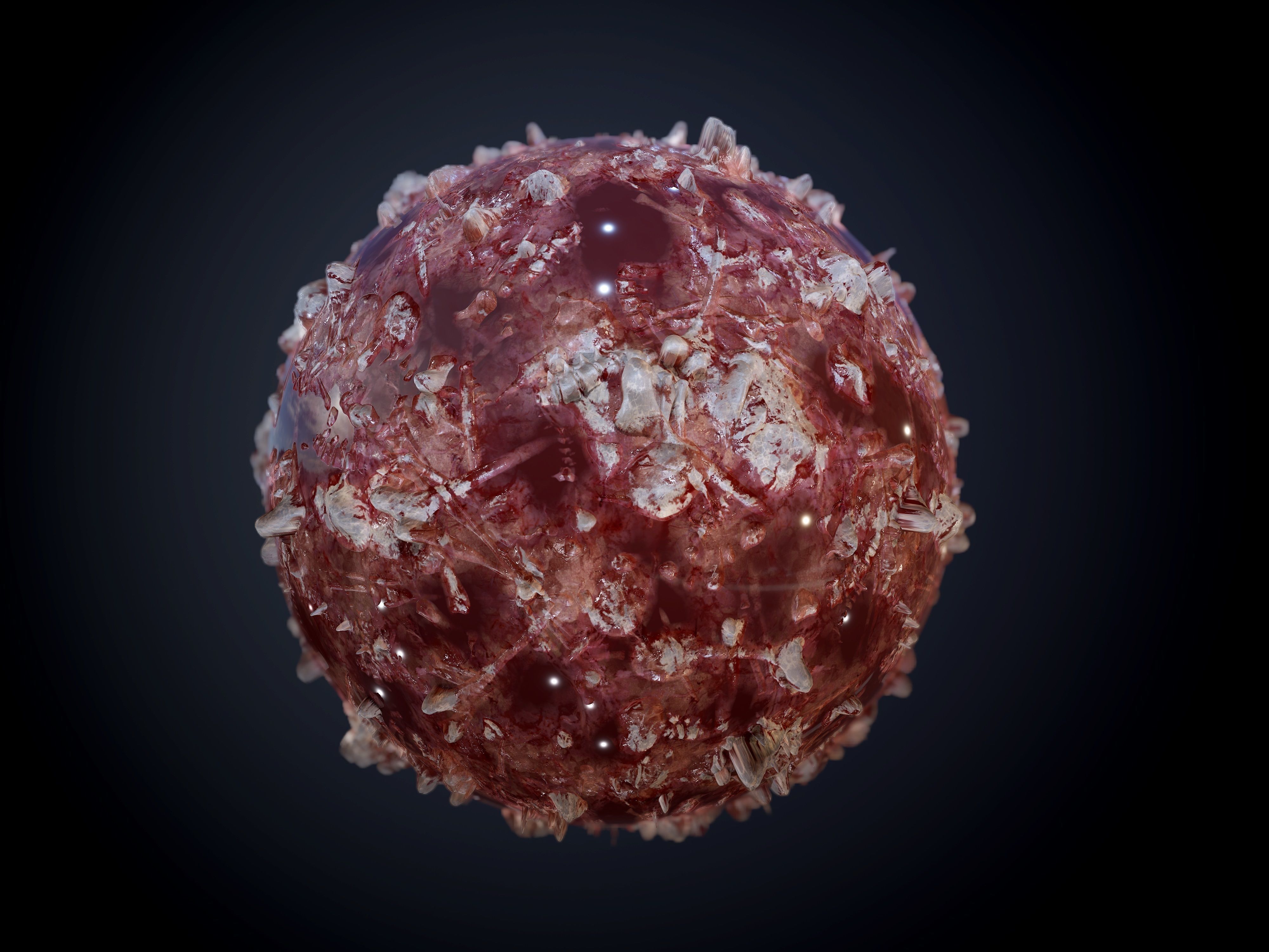 30 Horror Gore Skin Seamless PBR Texture Pack Texture_23