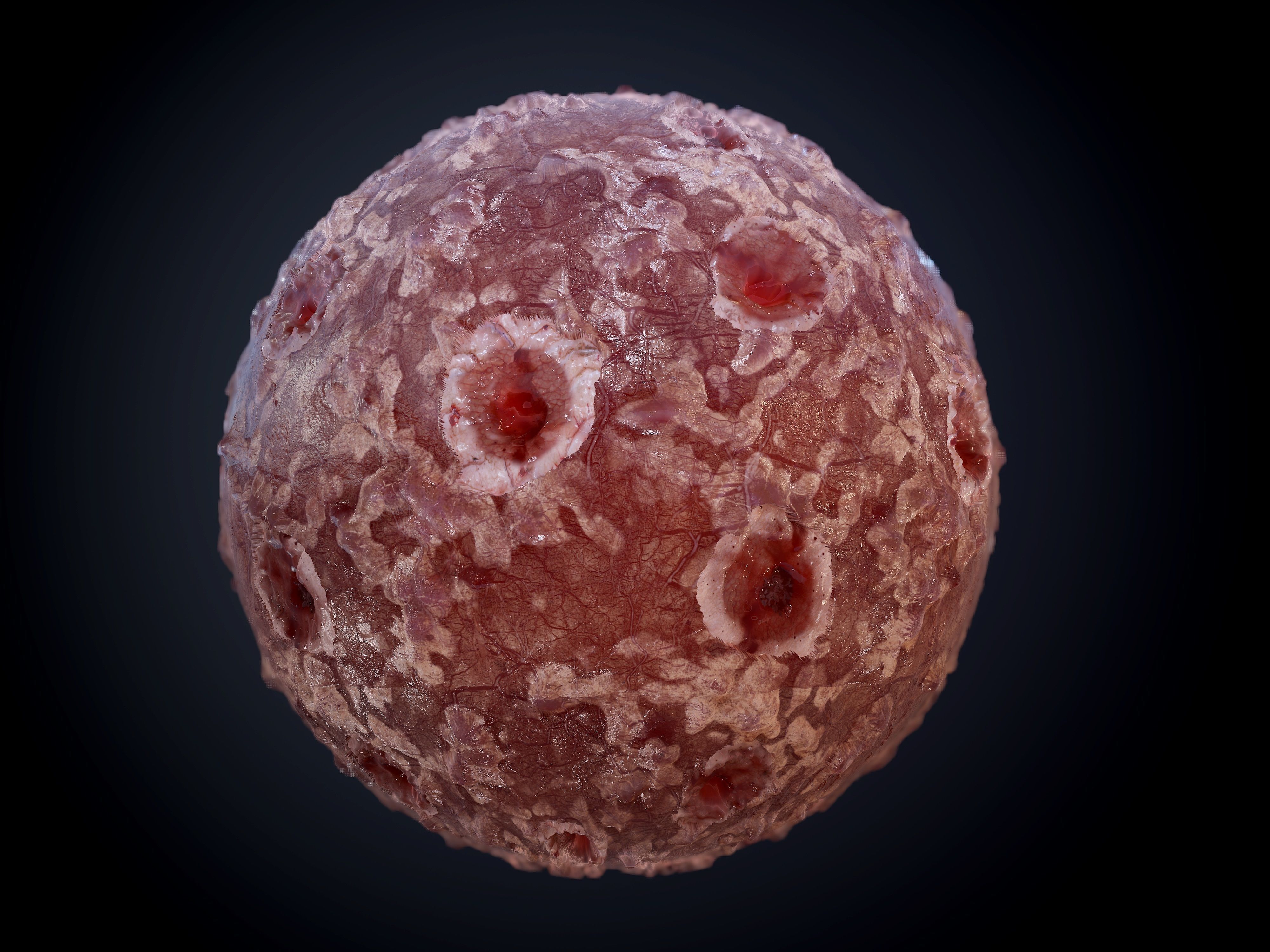 30 Horror Gore Skin Seamless PBR Texture Pack Texture_4