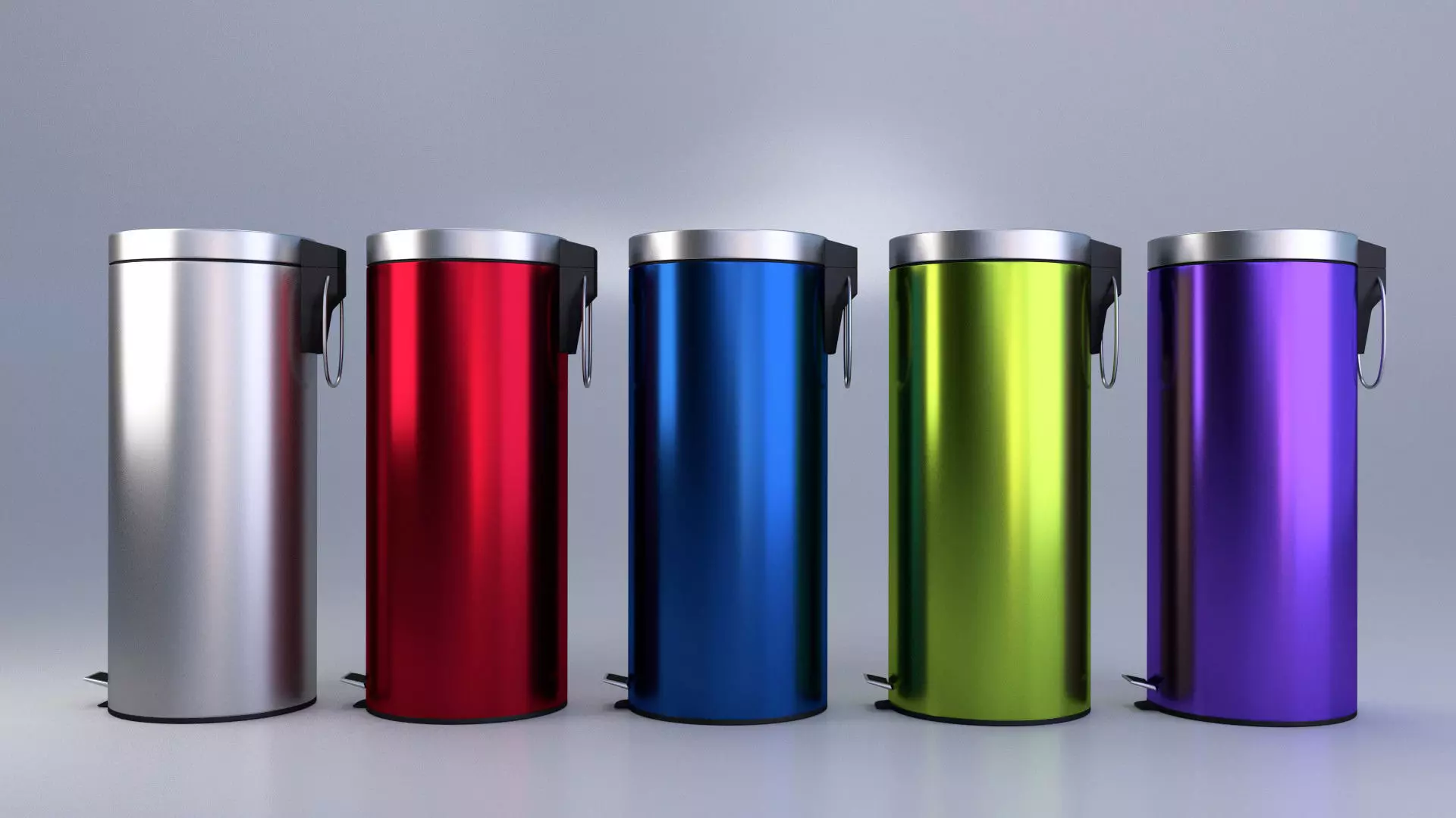 Pedal Bin Collection 3D model