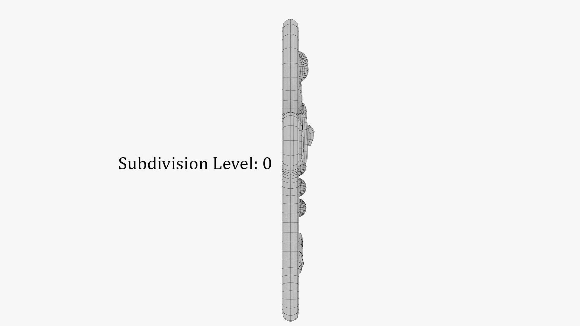 Gingerbread Man Low-poly 3D model_12