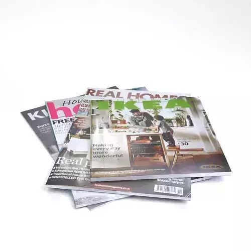 Magazines LOW POLY ikea Low-poly 3D model