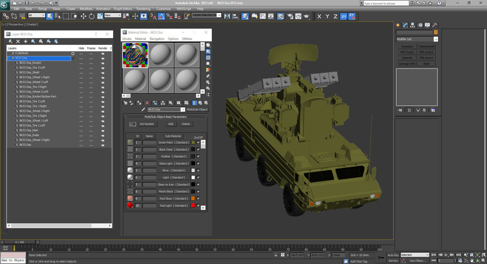 9K33 Osa SA-8 Gecko 3D model_37