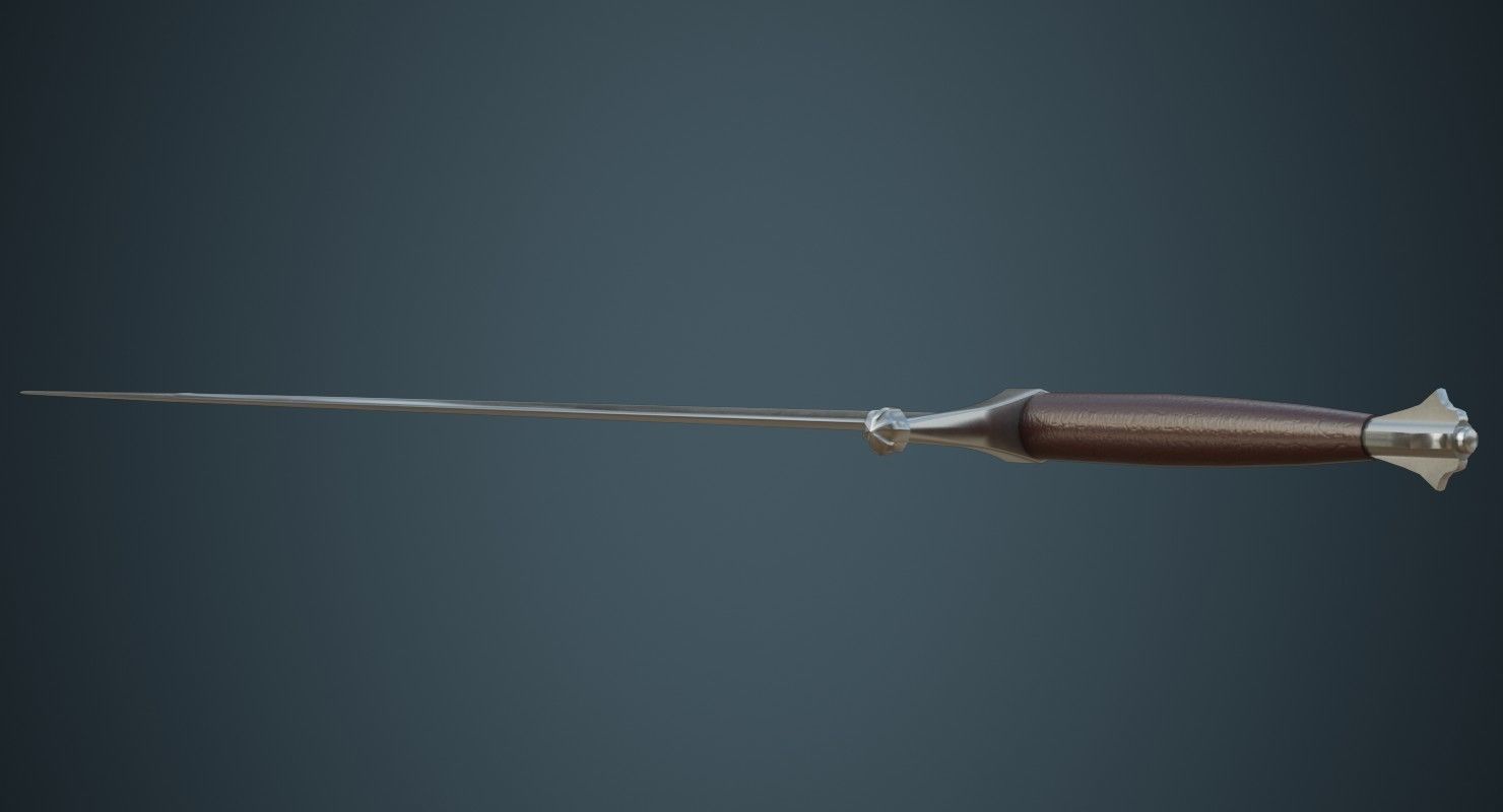 Longsword 2A Low-poly 3D model_3