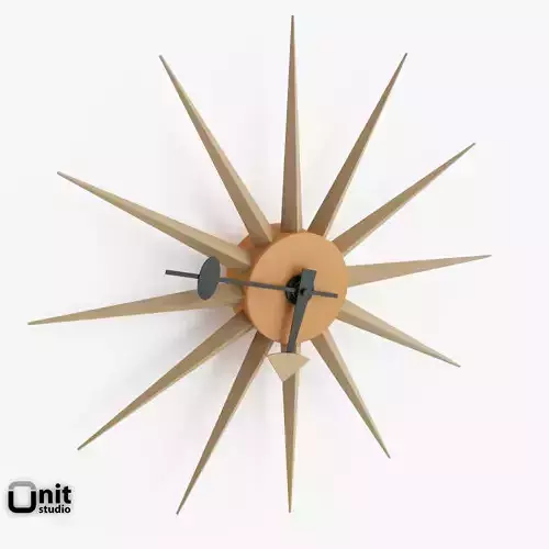 Sol Sunburst wall clock by Dot and Bo