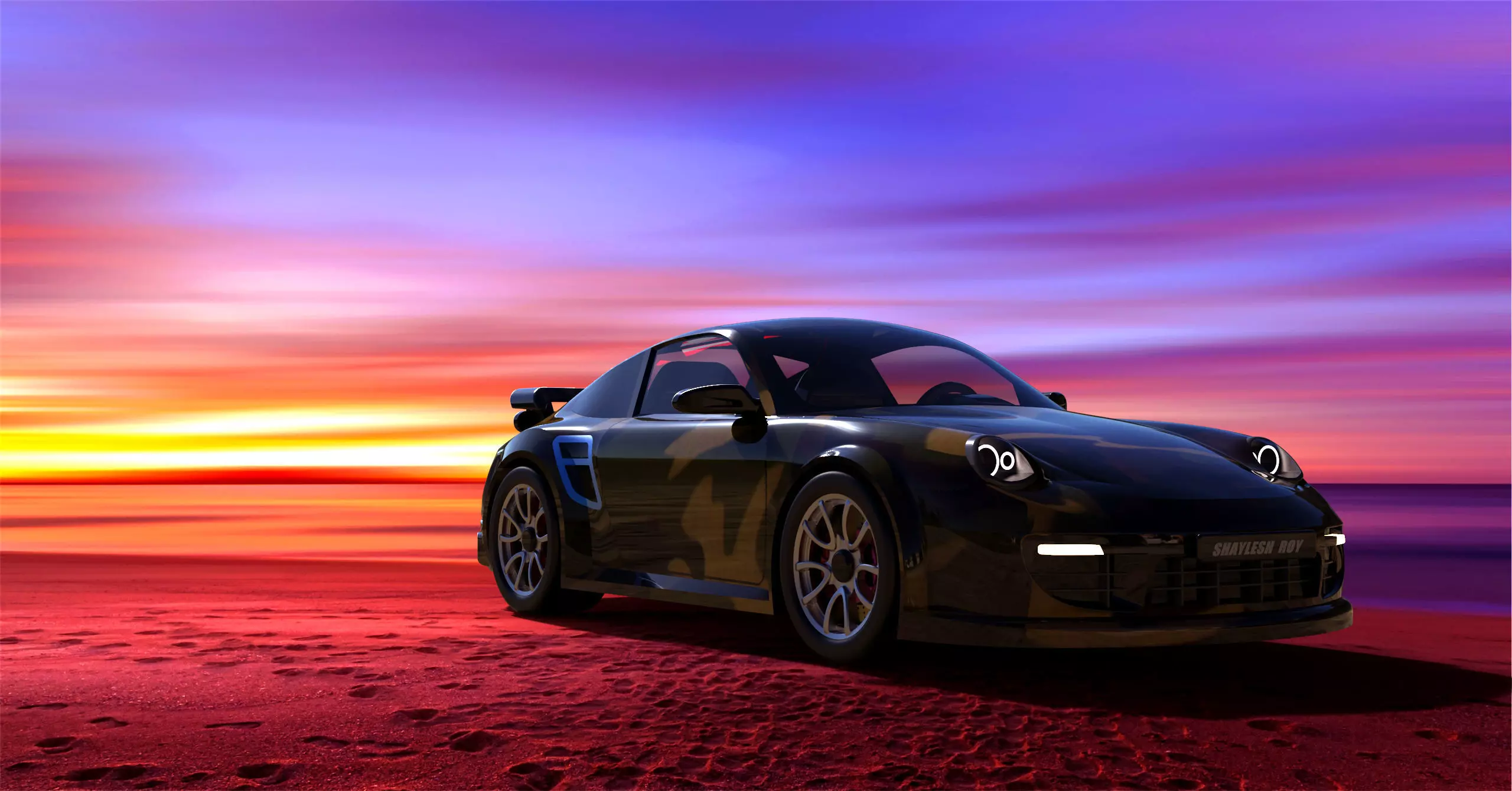 Porsche 911 3D model_0