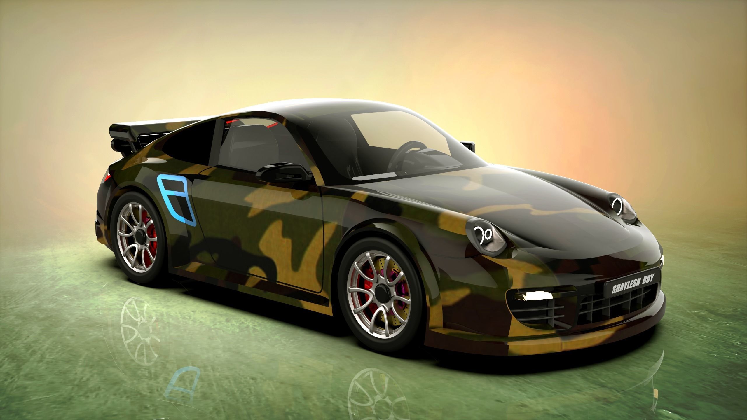 Porsche 911 3D model_4