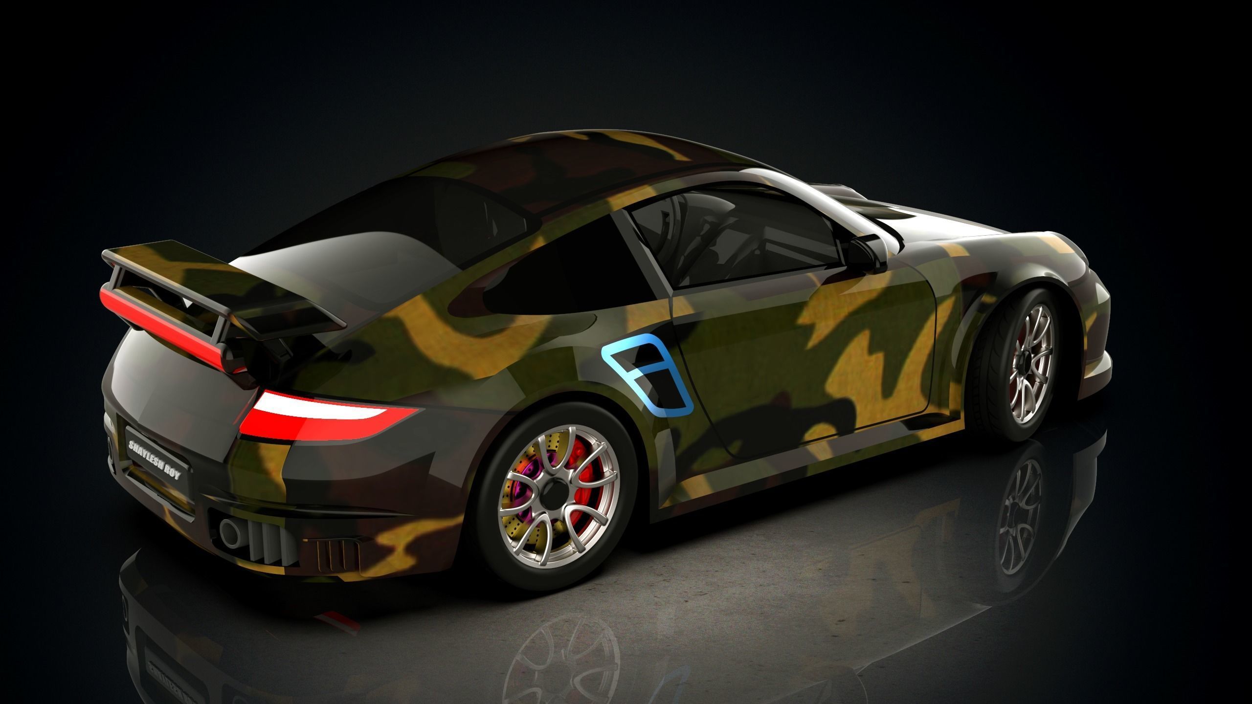 Porsche 911 3D model_5