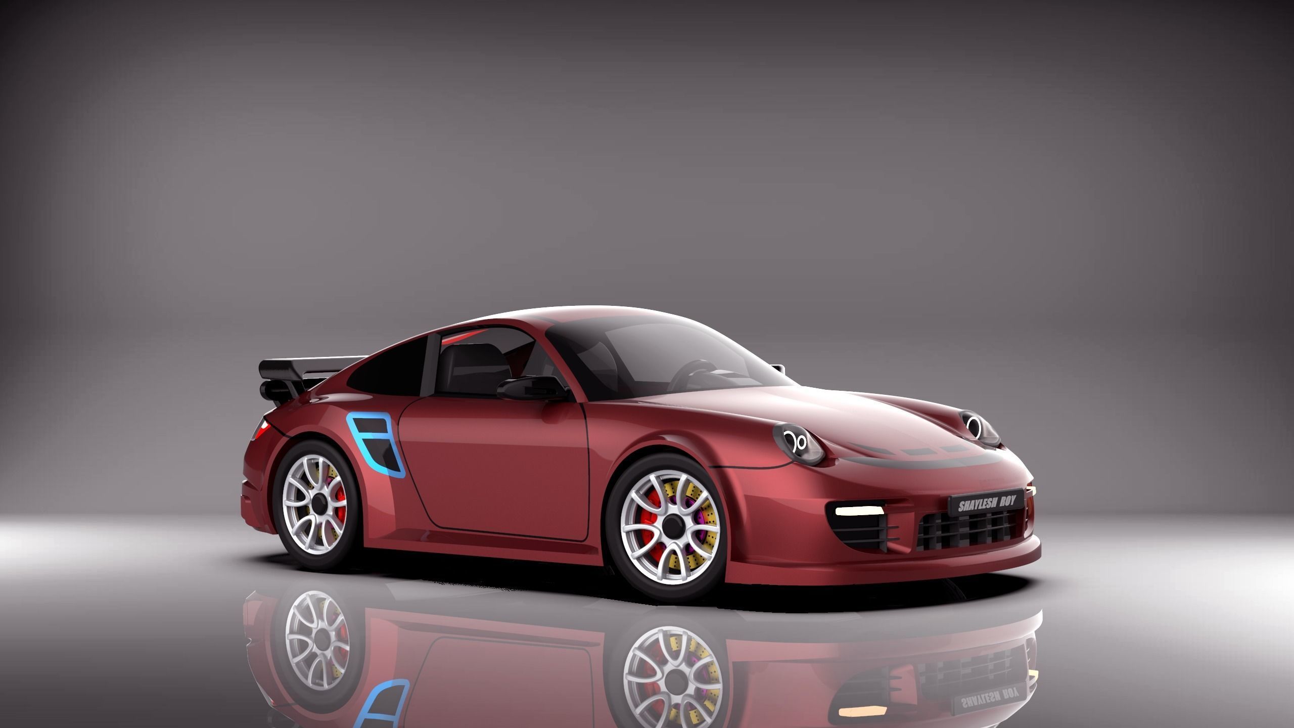 Porsche 911 3D model_2