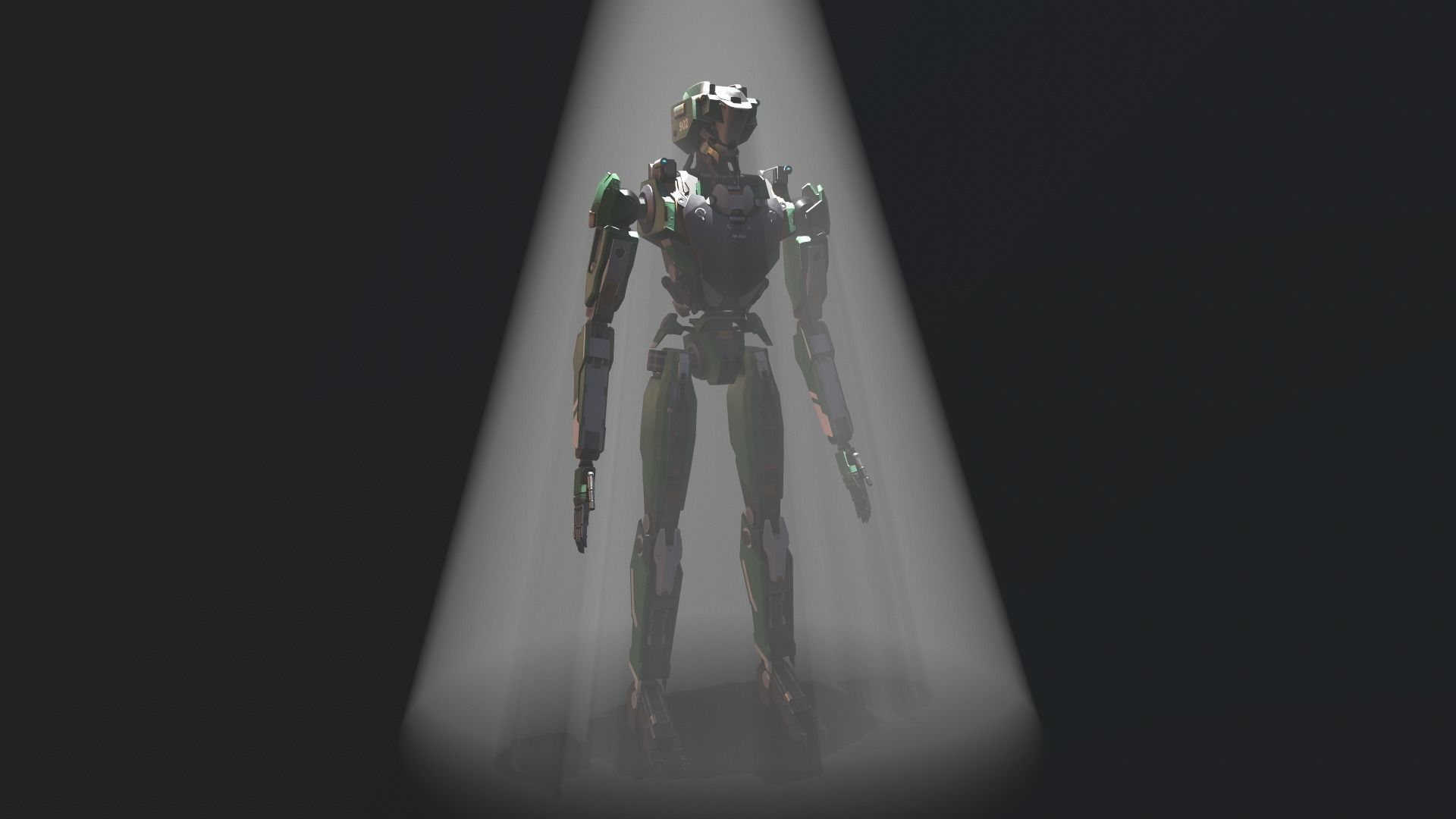 robot Free low-poly 3D model_23
