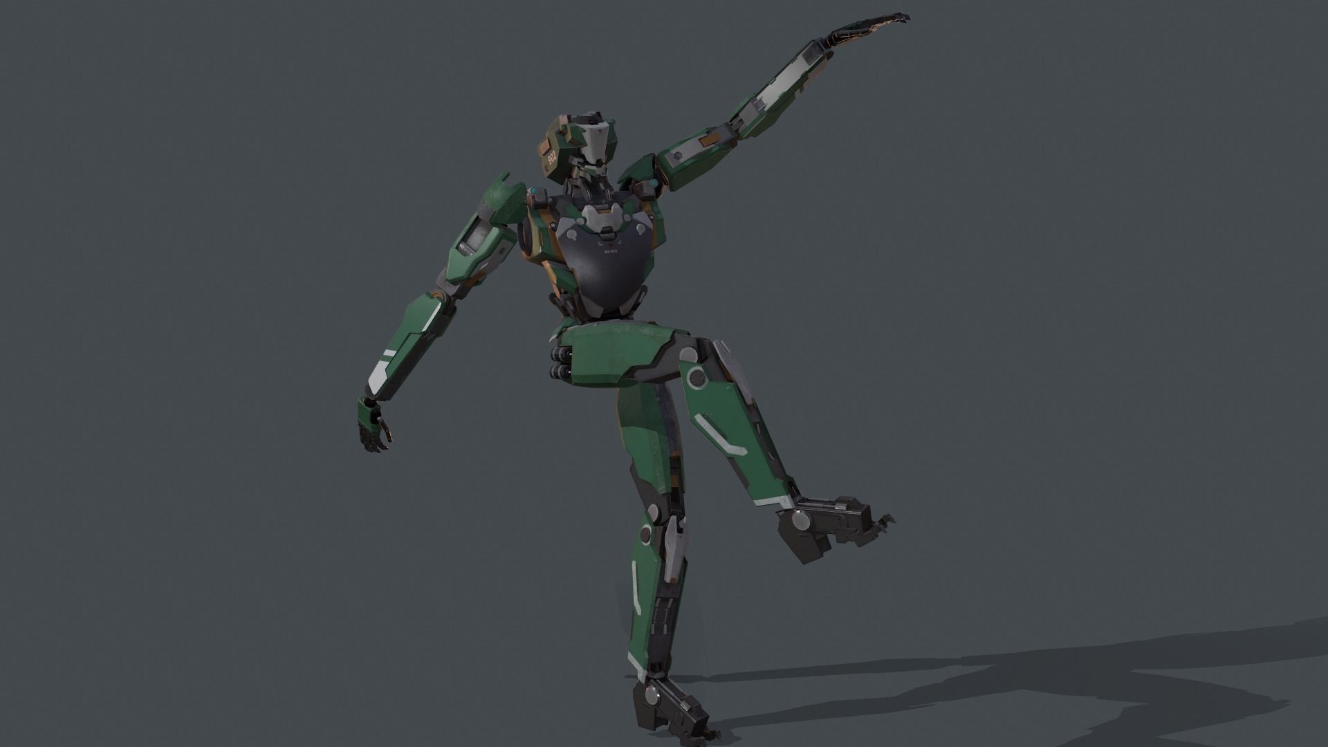 robot Free low-poly 3D model_6