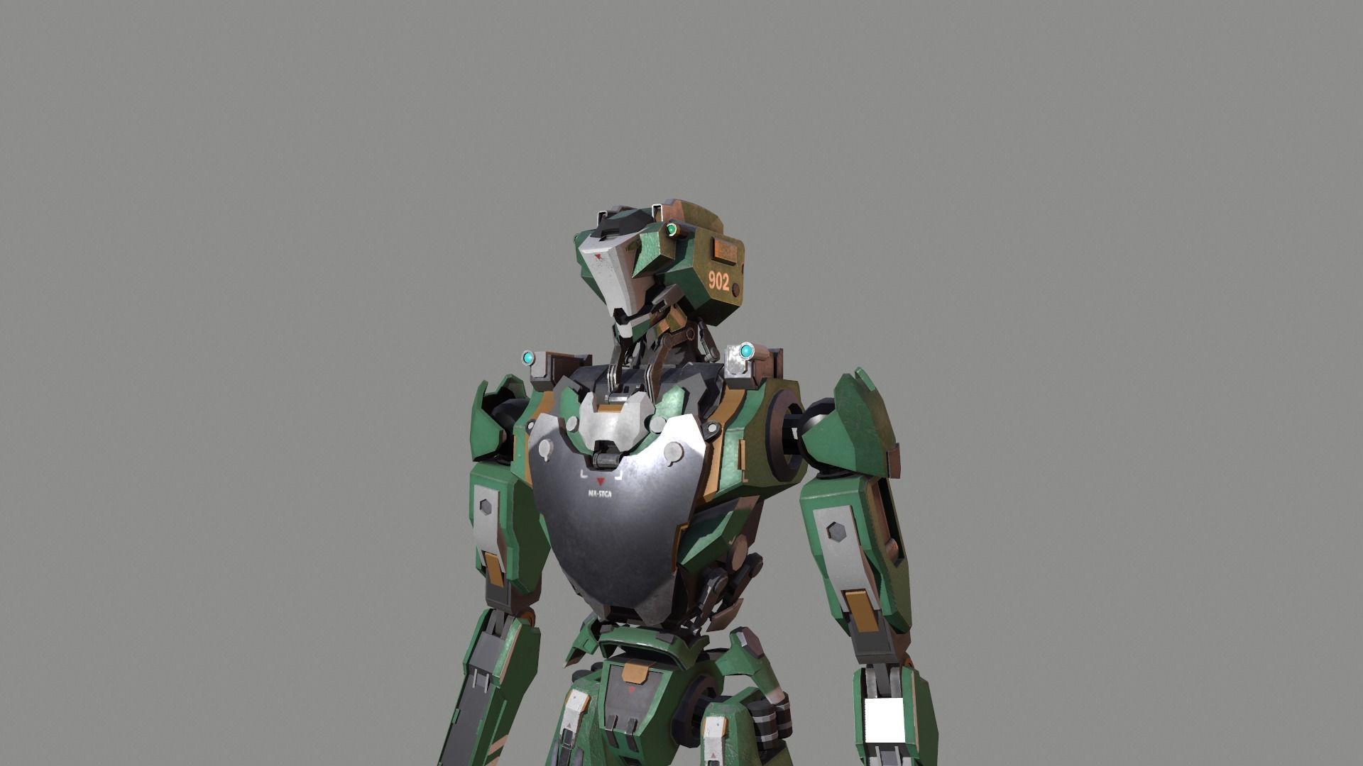 robot Free low-poly 3D model_22