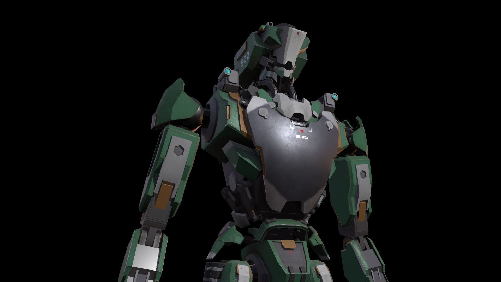 robot Free low-poly 3D model_15