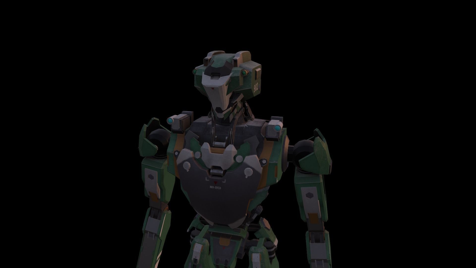 robot Free low-poly 3D model_13