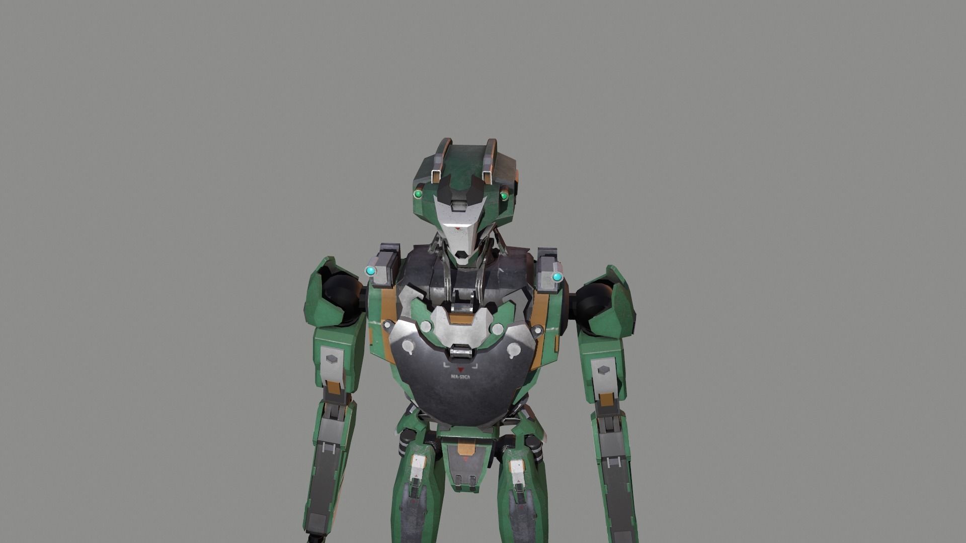 robot Free low-poly 3D model_21