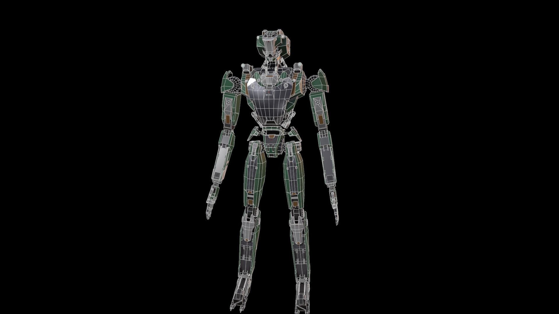 robot Free low-poly 3D model_3